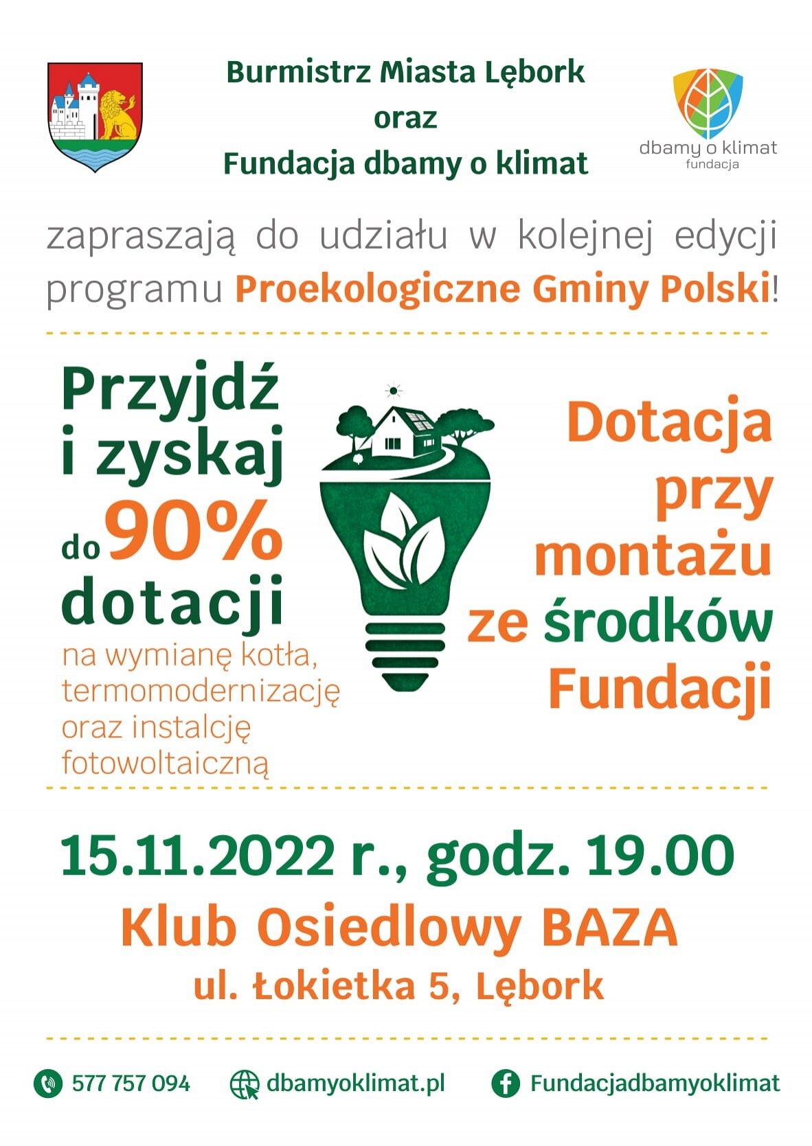 Program „Proekologiczne Gminy Polski!"