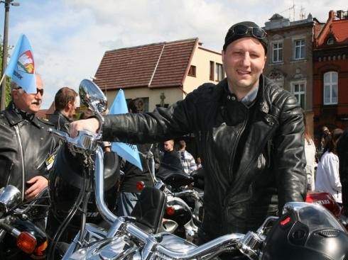 Burmistrz na motocyklu