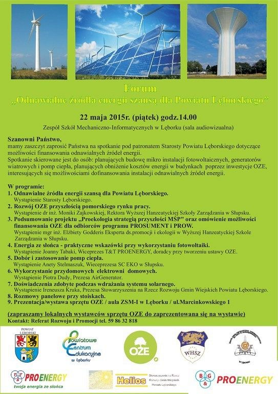 Forum nt. odnawialnych źródeł energii