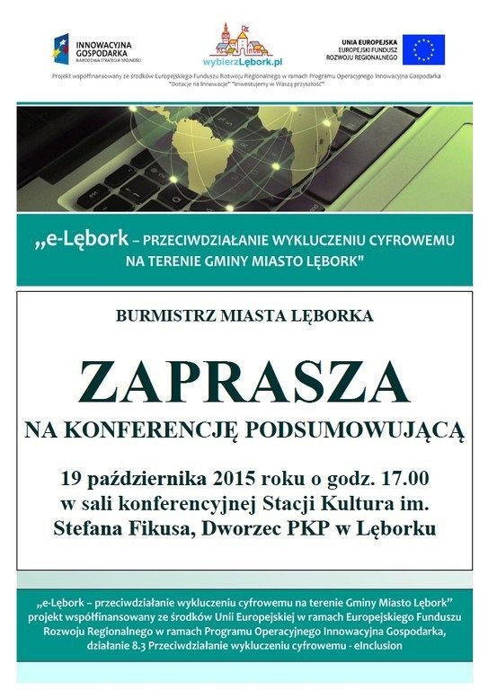 Konferencja zamykająca projekt pn. „e - Lębork”