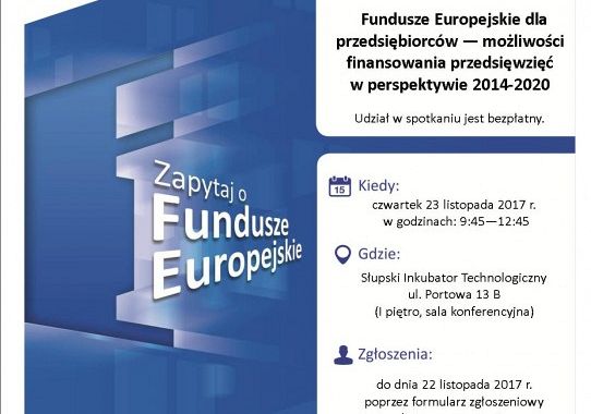 Spotkanie „Fundusze Europejskie dla 21929