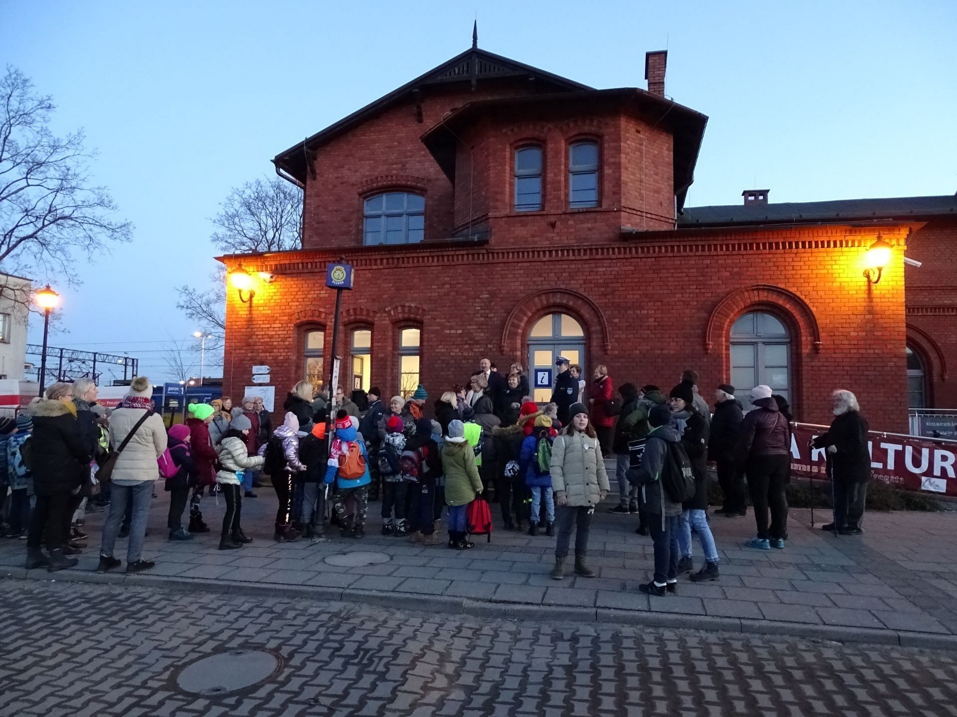 Nocny zimowy rajd po Lęborku