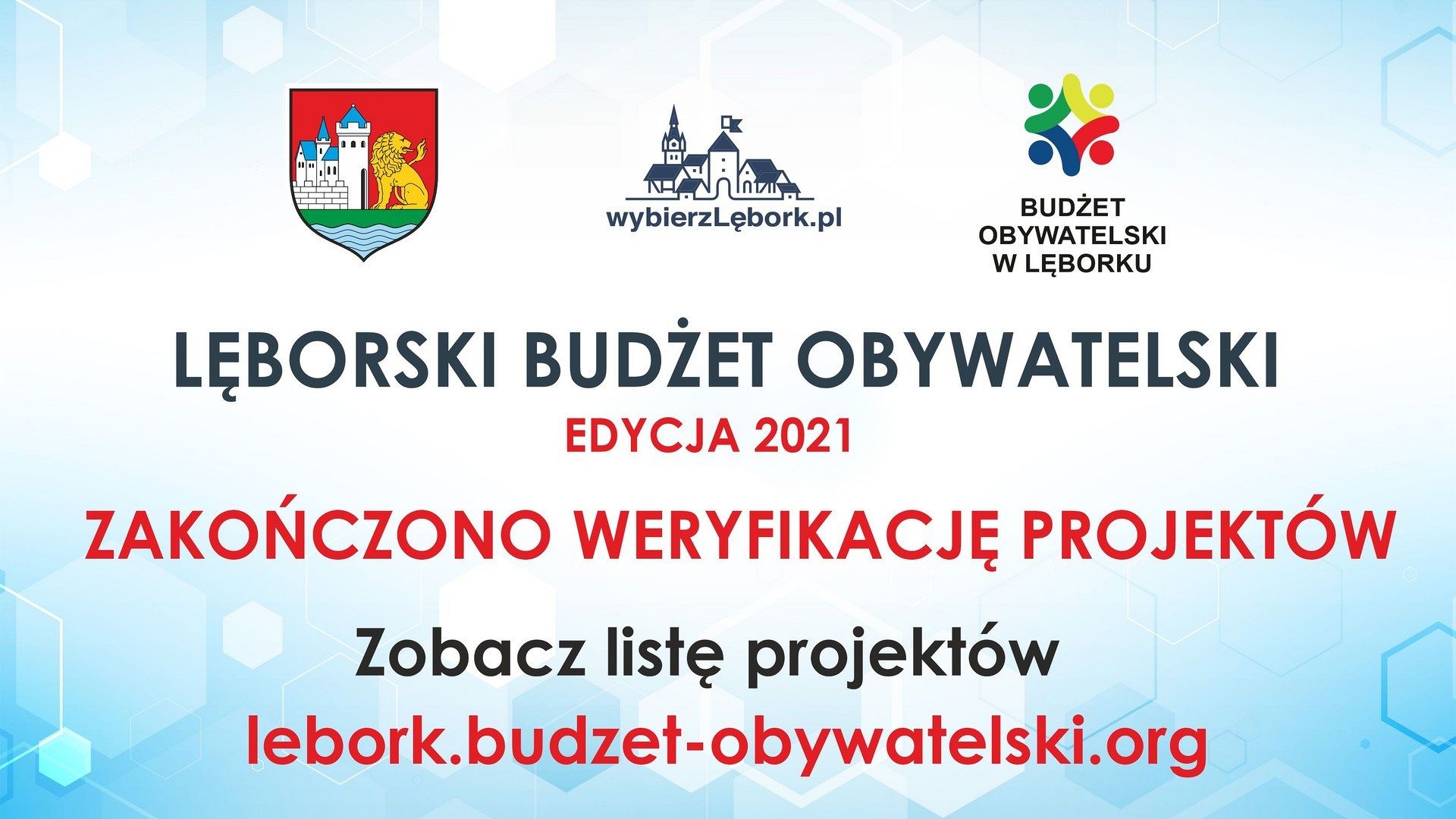 Zakończona weryfikacja projektów