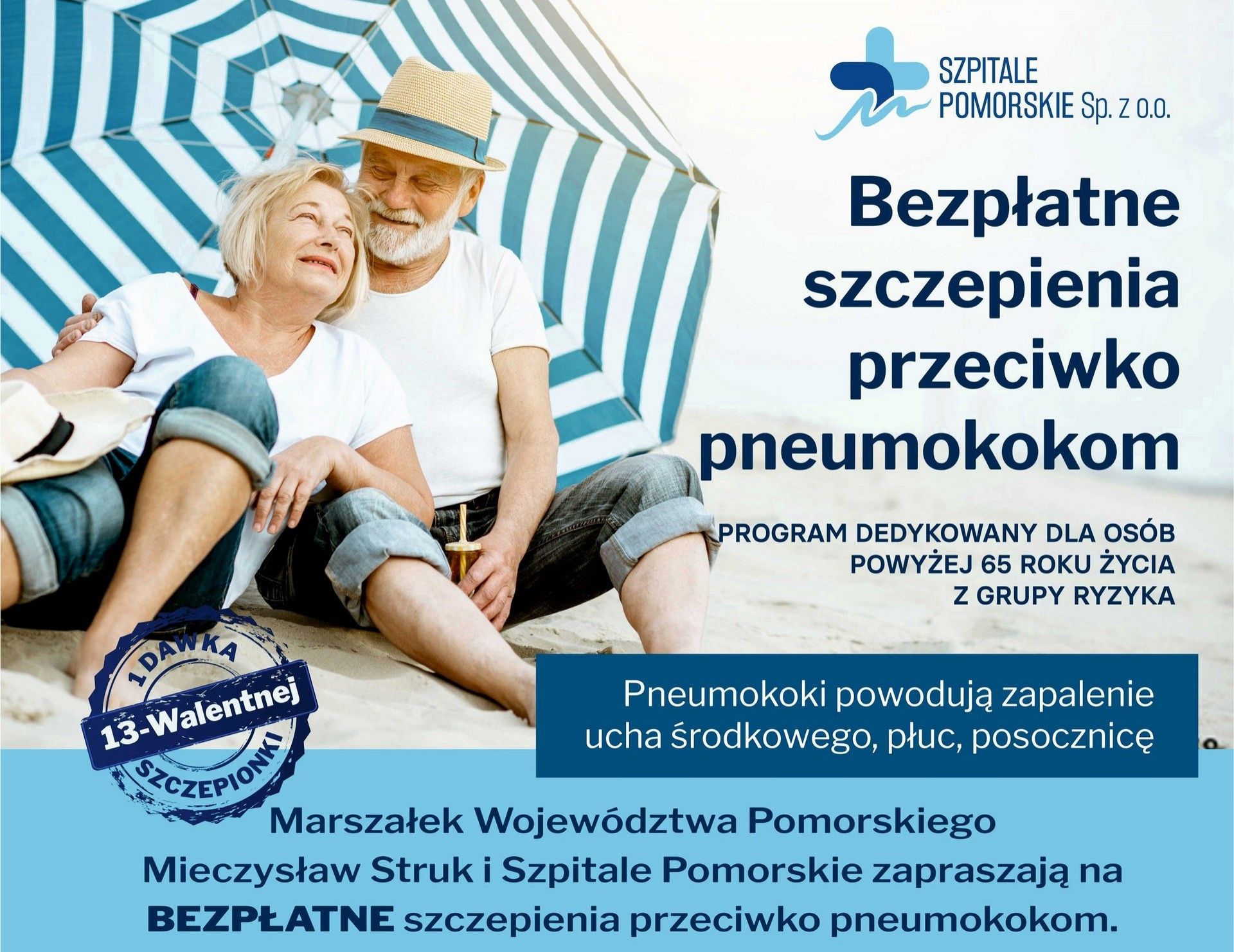 Bezpłatne szczepienia przeciwko pneumokokom dla