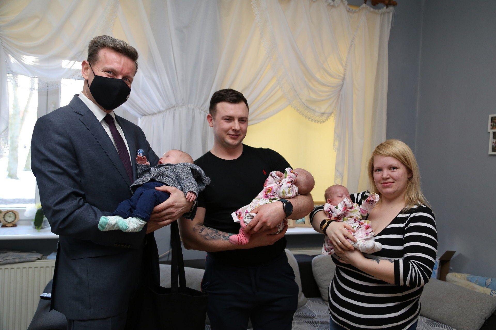 Wizyta u lęborskich trojaczków