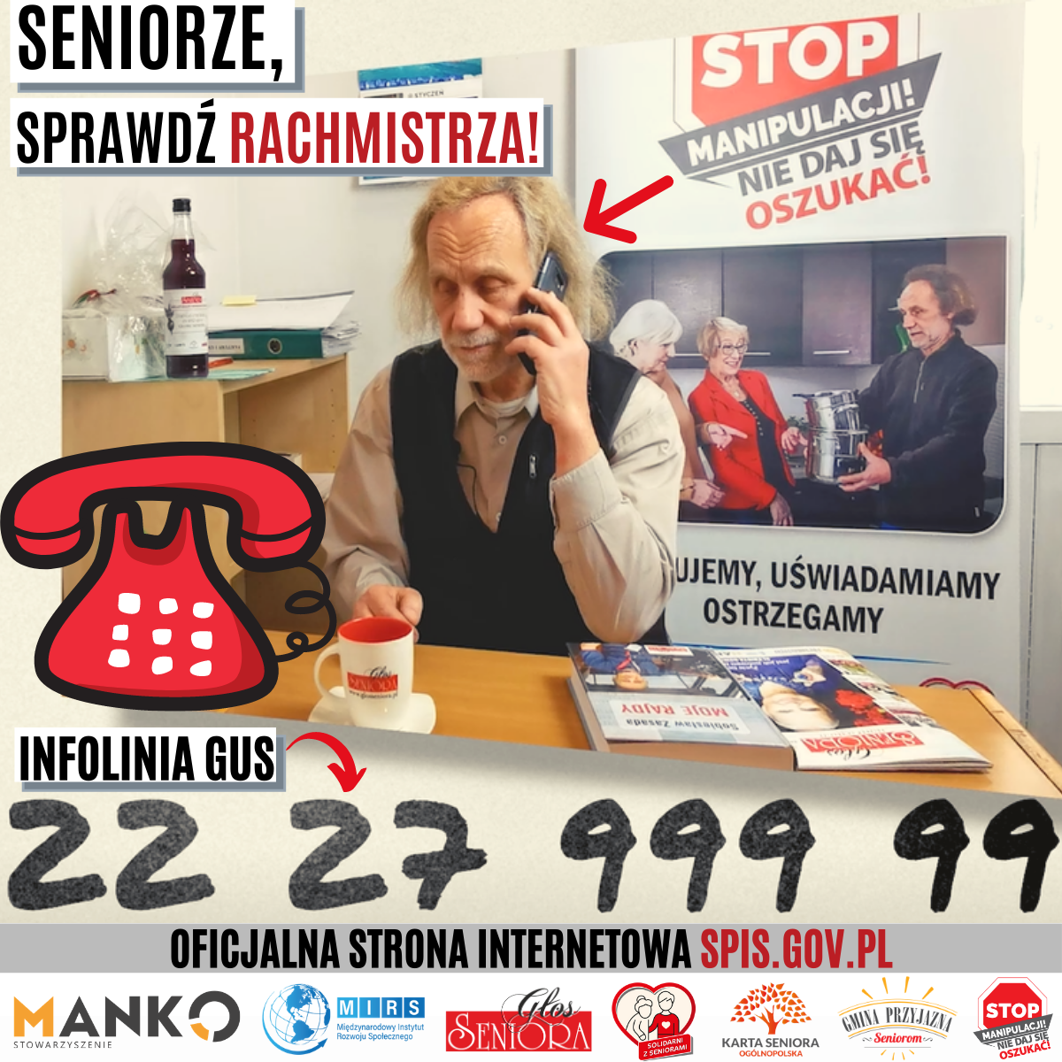 Seniorze, sprawdź rachmistrza! Akcja edukacyjna