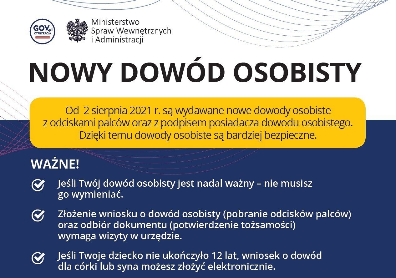 Nowe dowody osobiste od sierpnia 2021