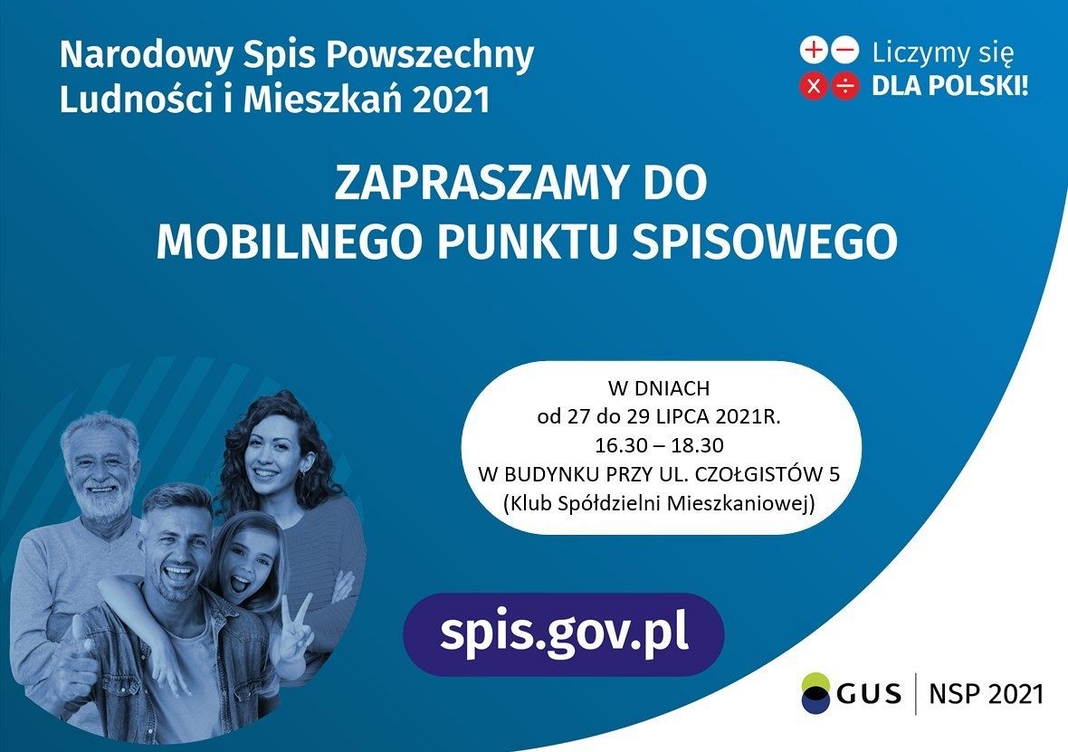 Zapraszamy do mobilnego punktu spisowego