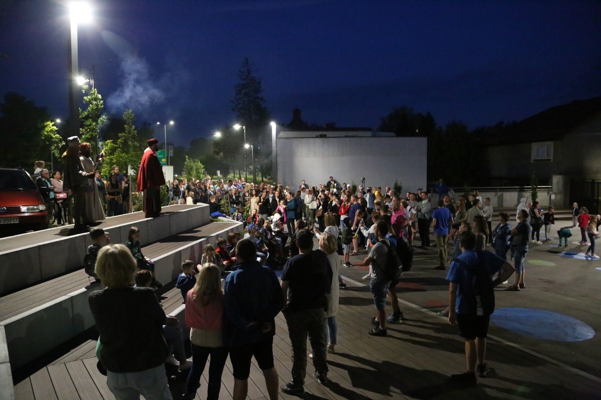 Spacerowali z duchami krzyżaków do trzech wież