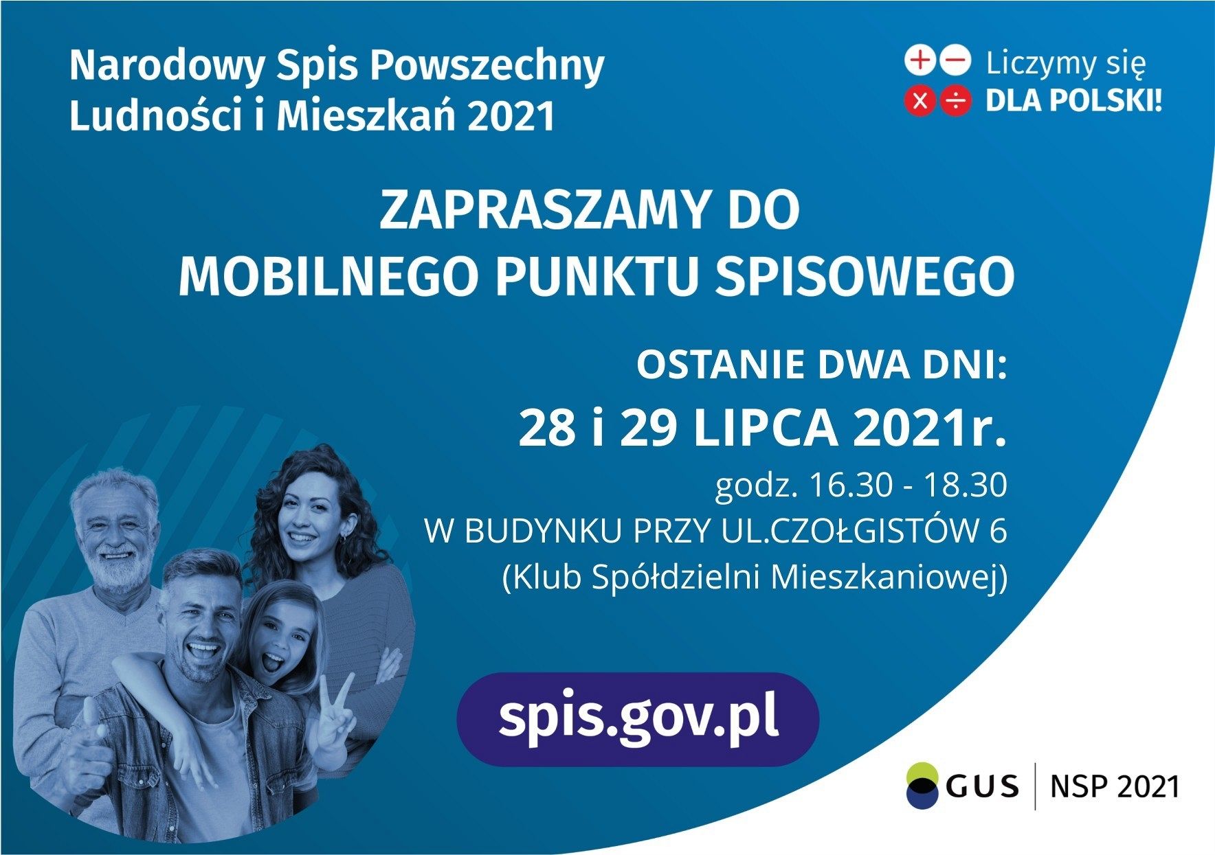 Ostatnie dwa dni mobilnego punktu spisowego!