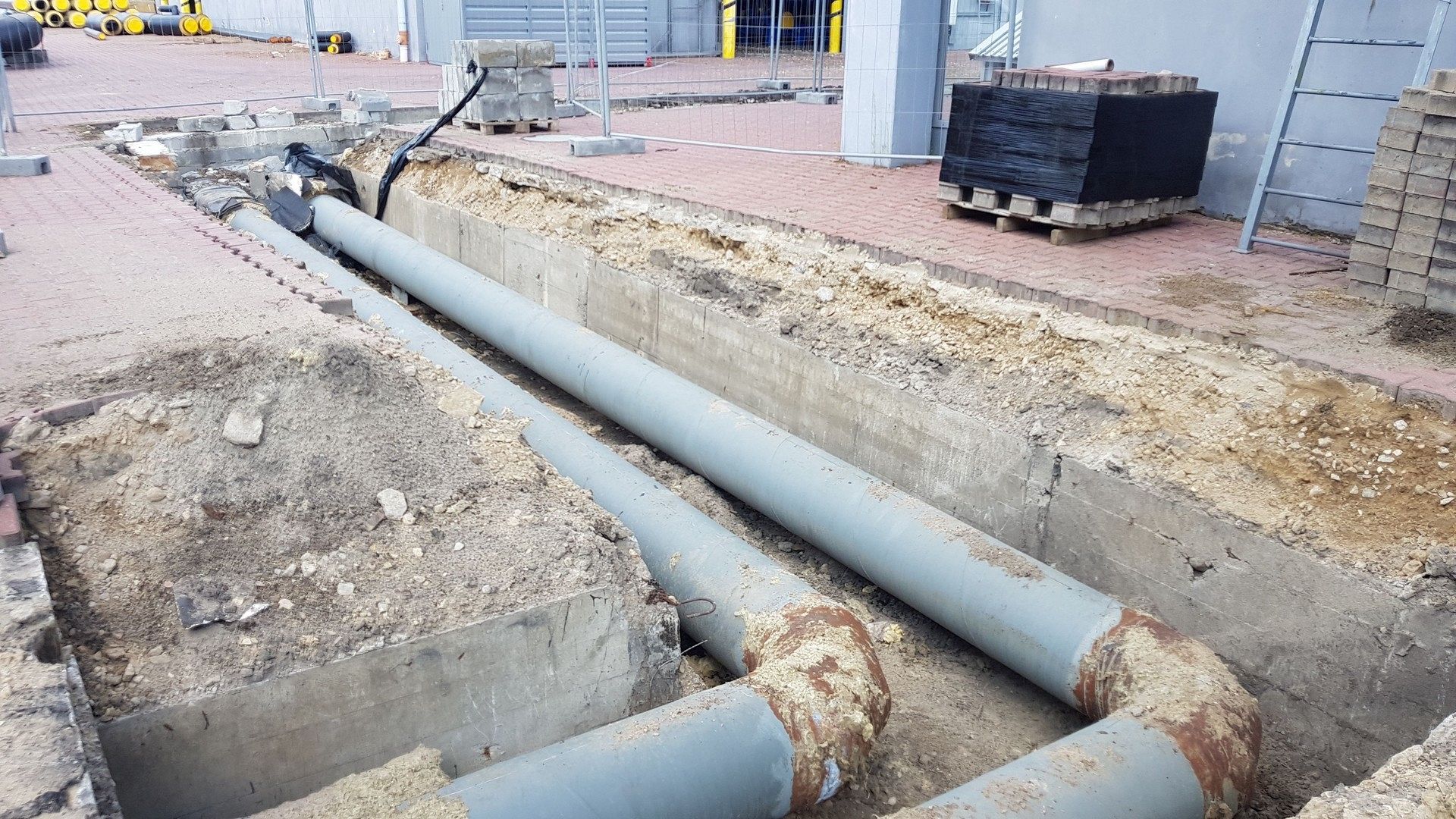 Wymiana sieci ciepłowniczej. Czasowy brak w