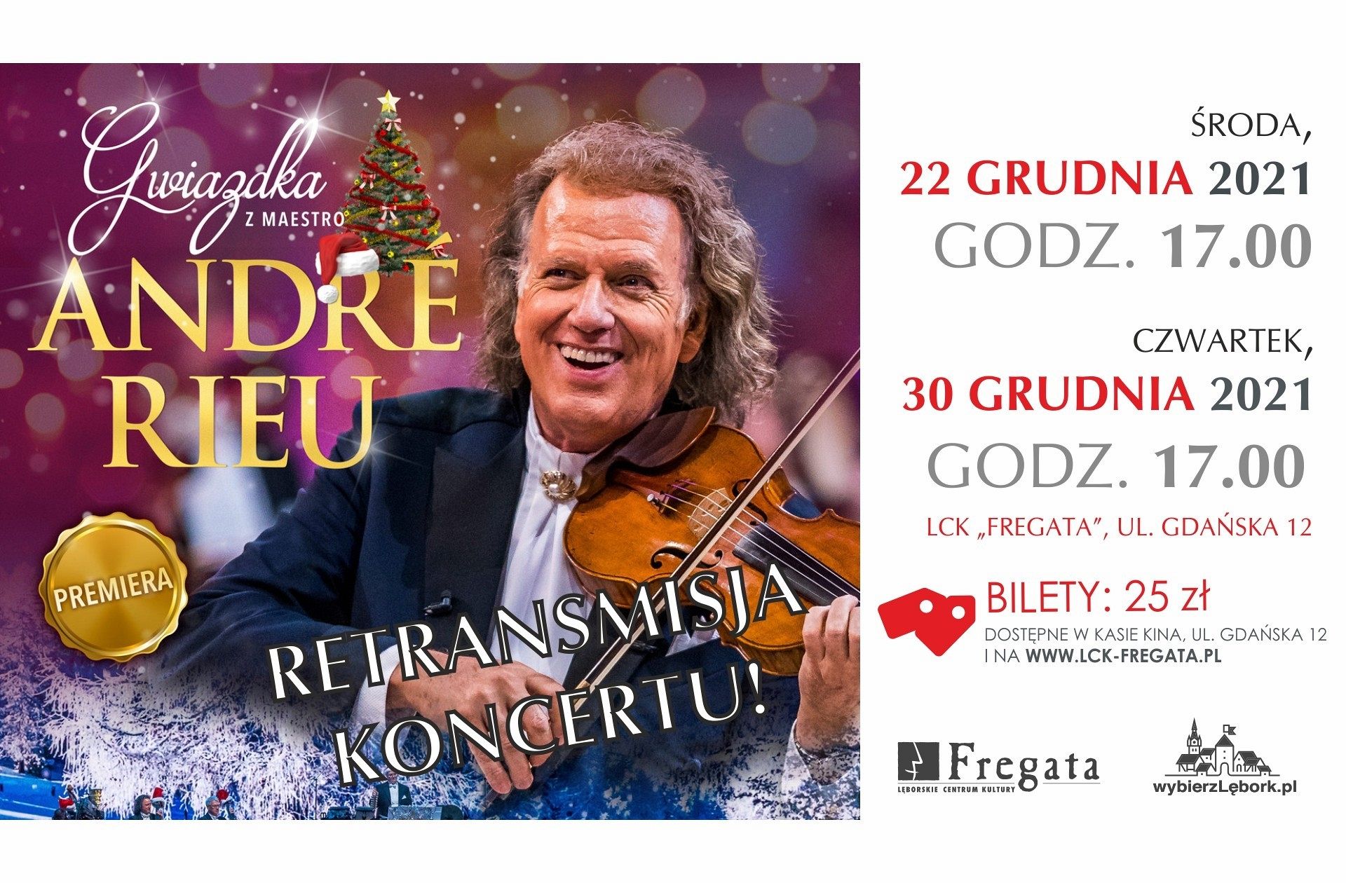 „Gwiazdka z maestro André Rieu” – retransmisja