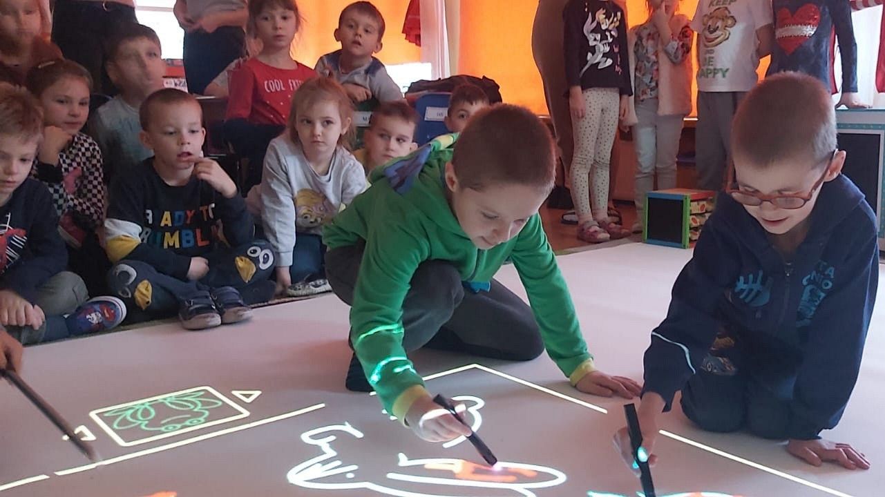 Interaktywna zabawa lęborskich przedszkolaków