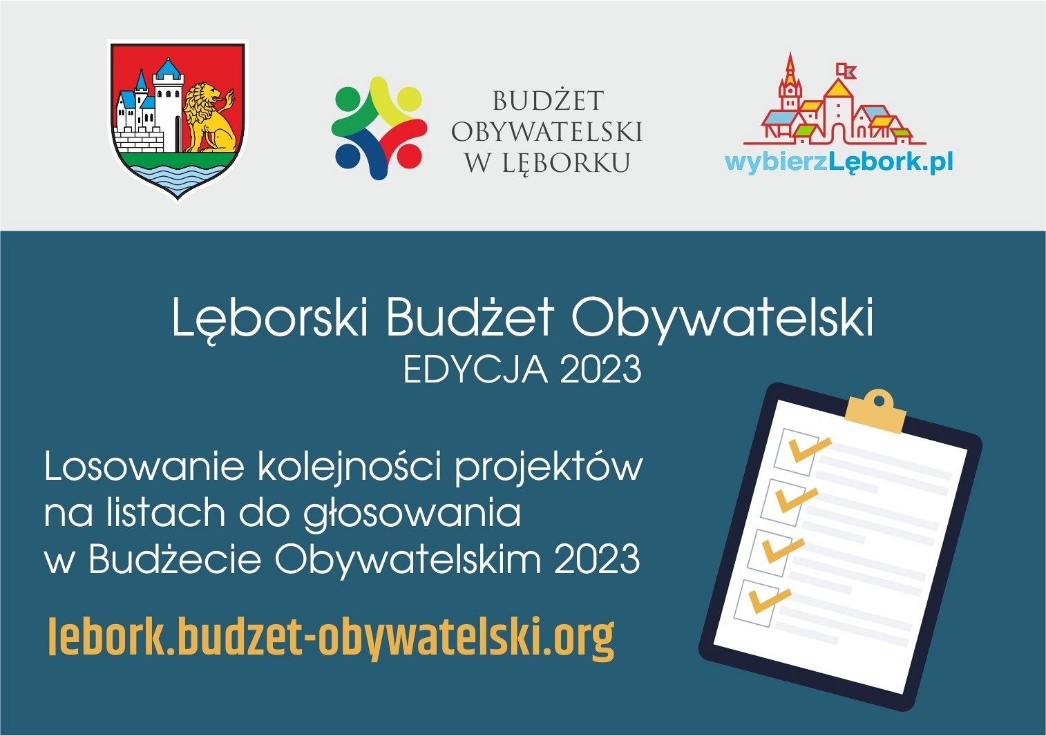 Budżet Obywatelski na 2023 - losowanie kolejności