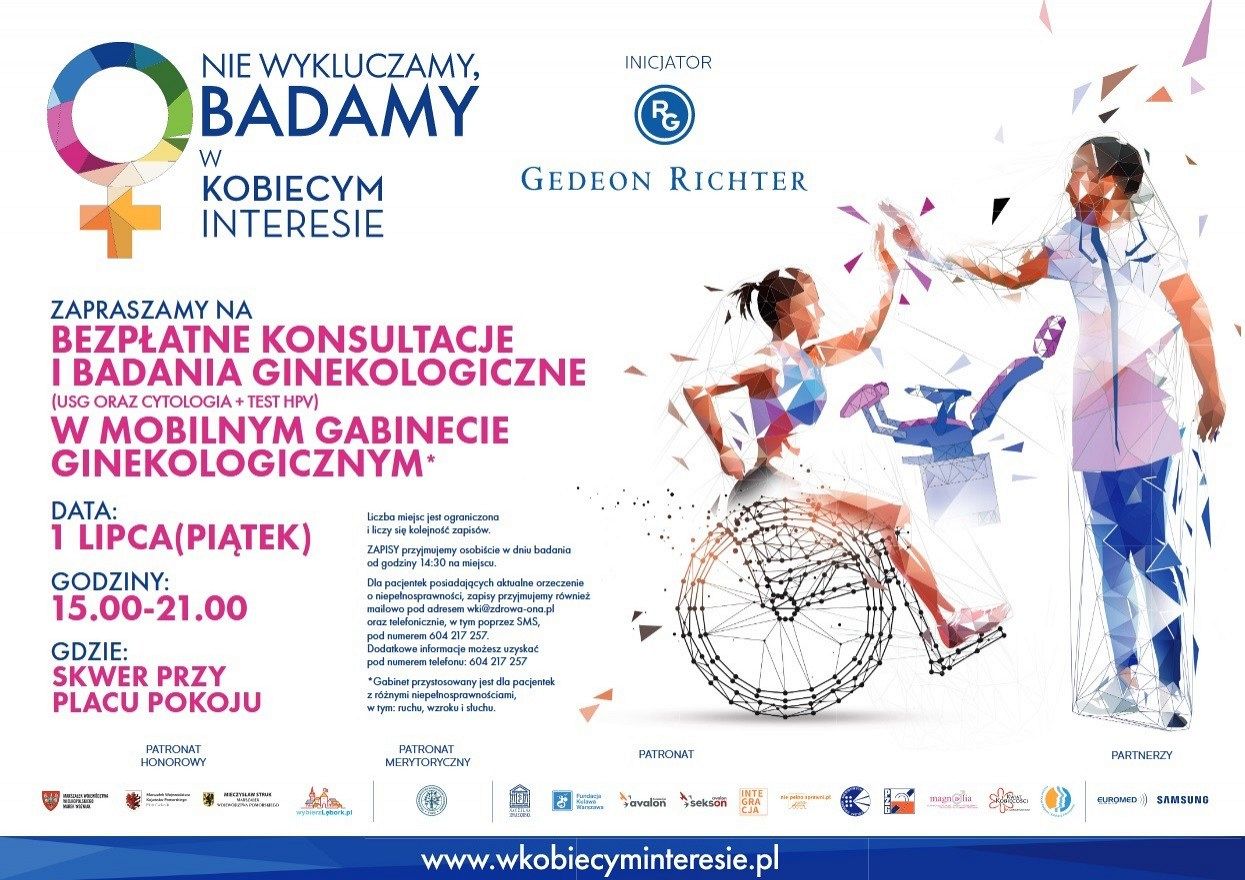 1 lipca akcja bezpłatnych badań ginekologicznych w