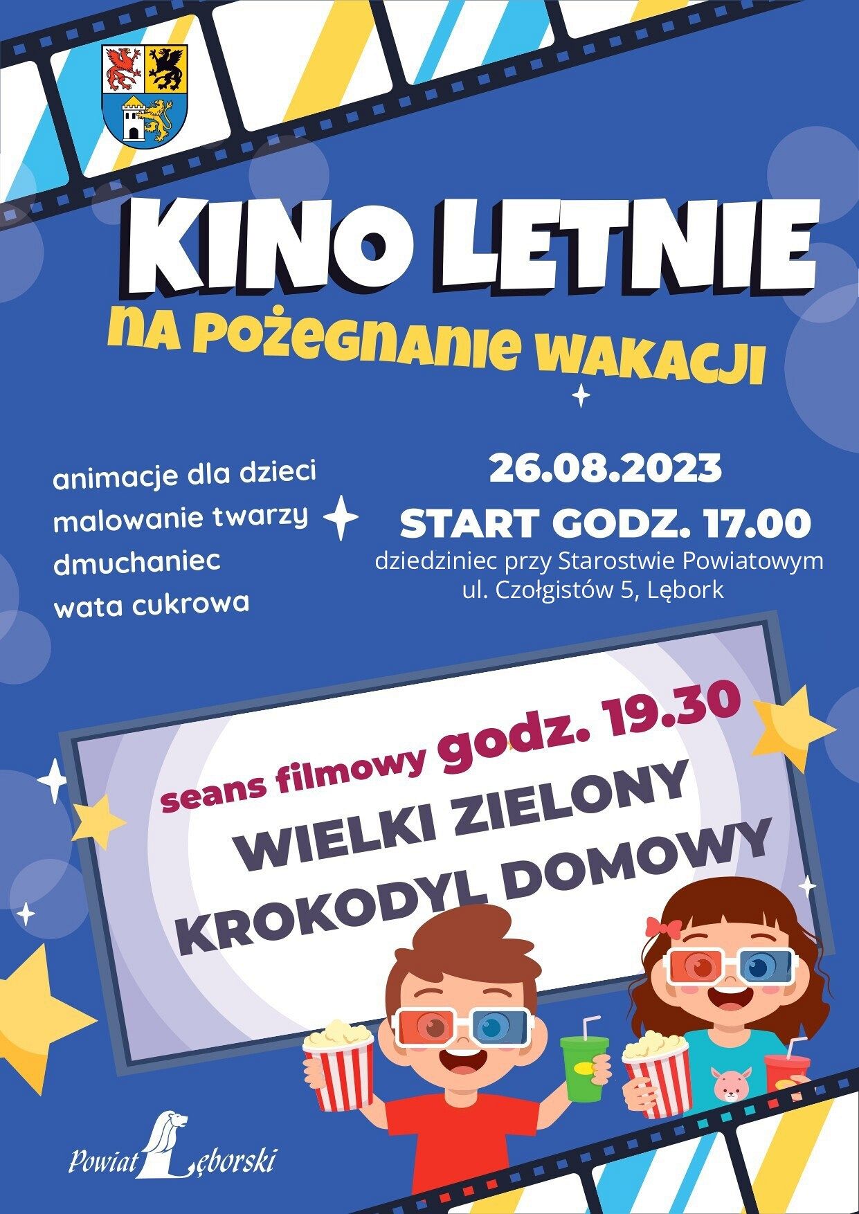Zapraszamy na Kino Letnie na Pożegnanie Wakacji w