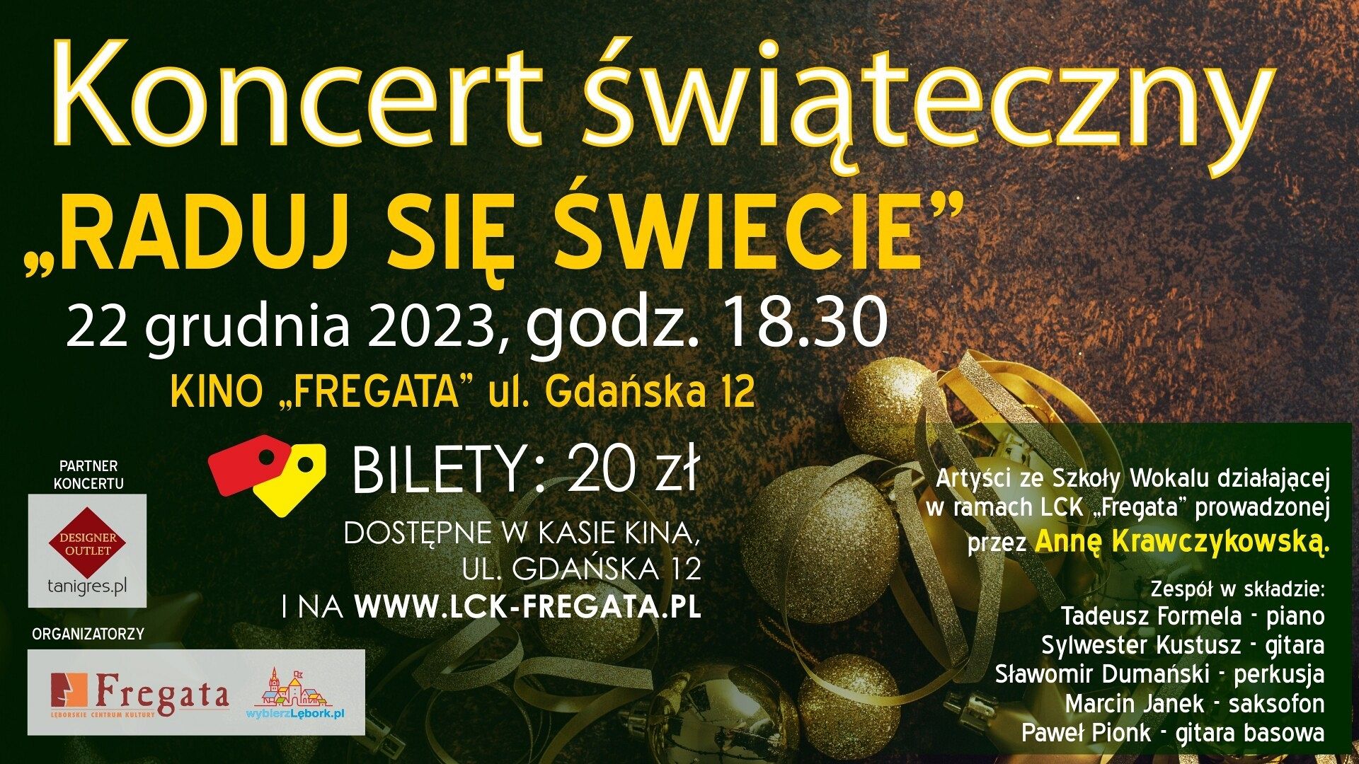 „Raduj się świecie” - koncert świąteczny w Kinie