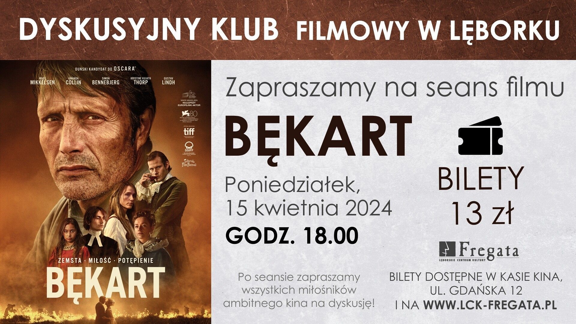 "Bękart" w kwietniu w DKF-ie