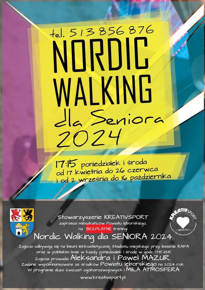 Nordic Walking dla SENIORA 2024 - rusza już 17