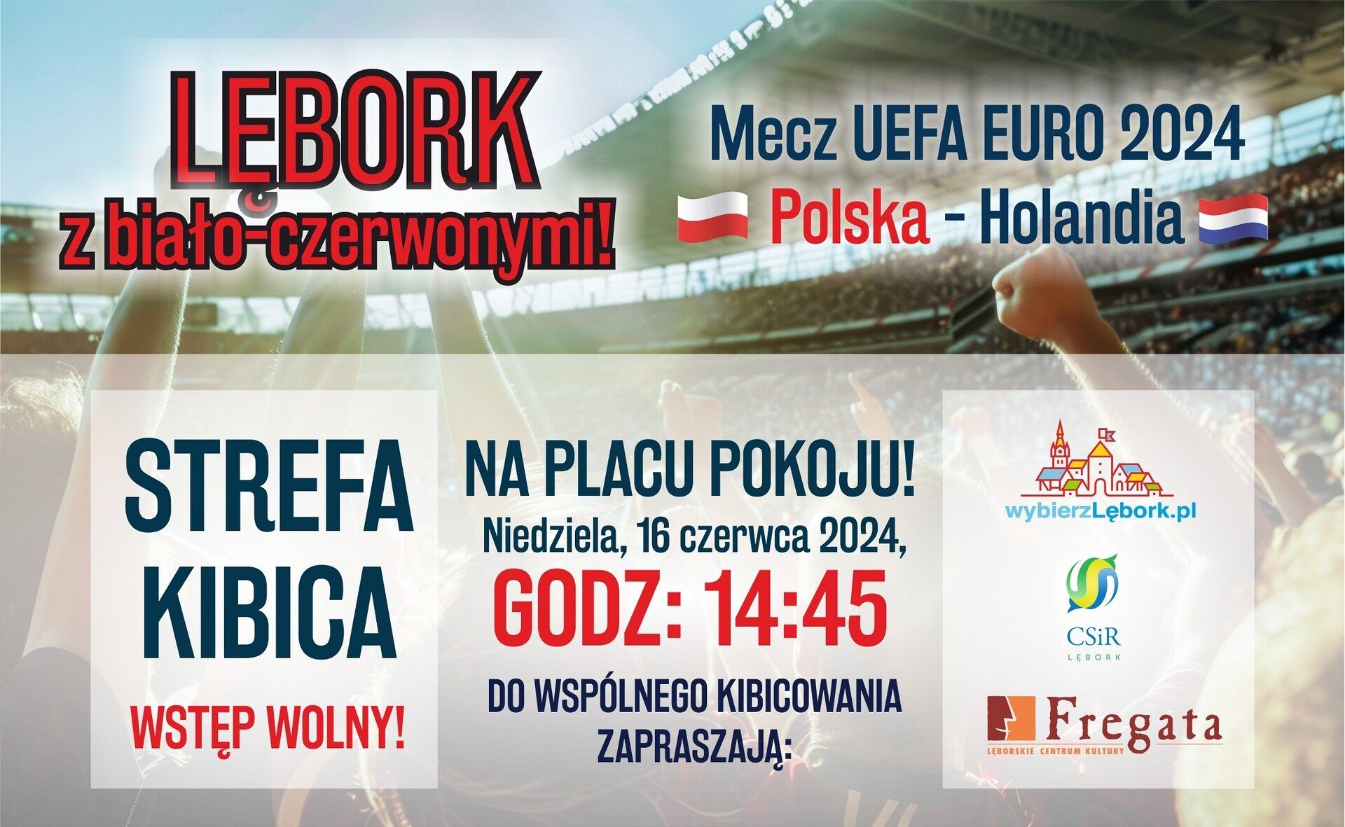 Lębork kibicuje biało-czerwonym!