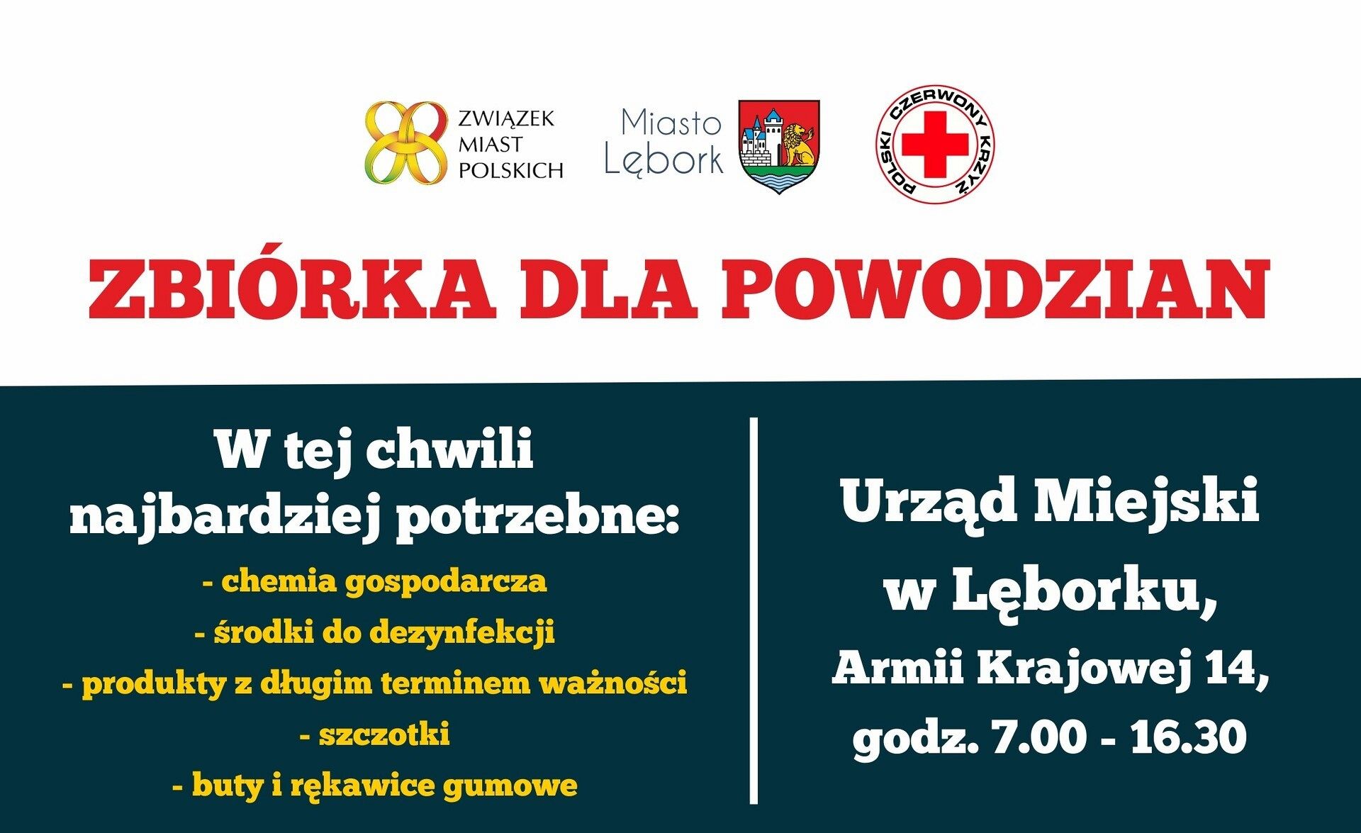 Trwa zbiórka dla powodzian – dołącz i pomóż