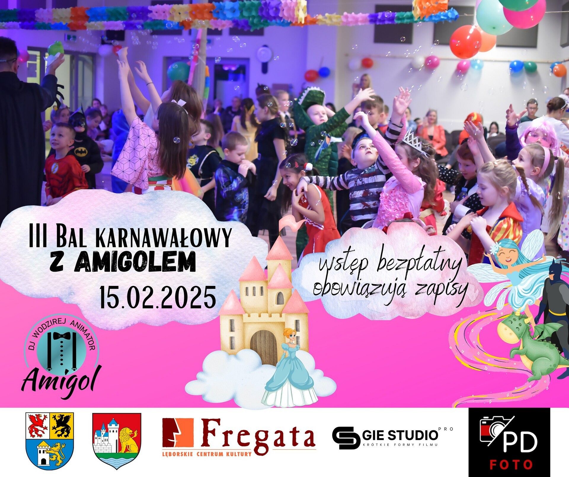 Zapisy na bal karnawałowy z Amigolem w Stacji