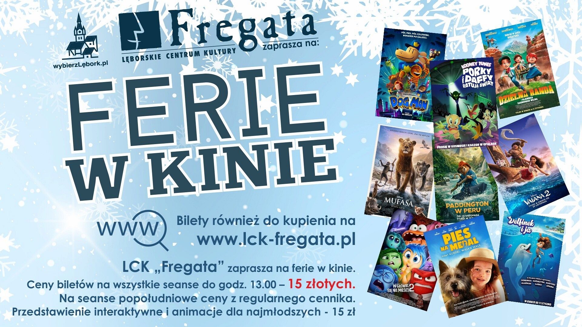 Zapraszamy na ferie w Kinie “Fregata”