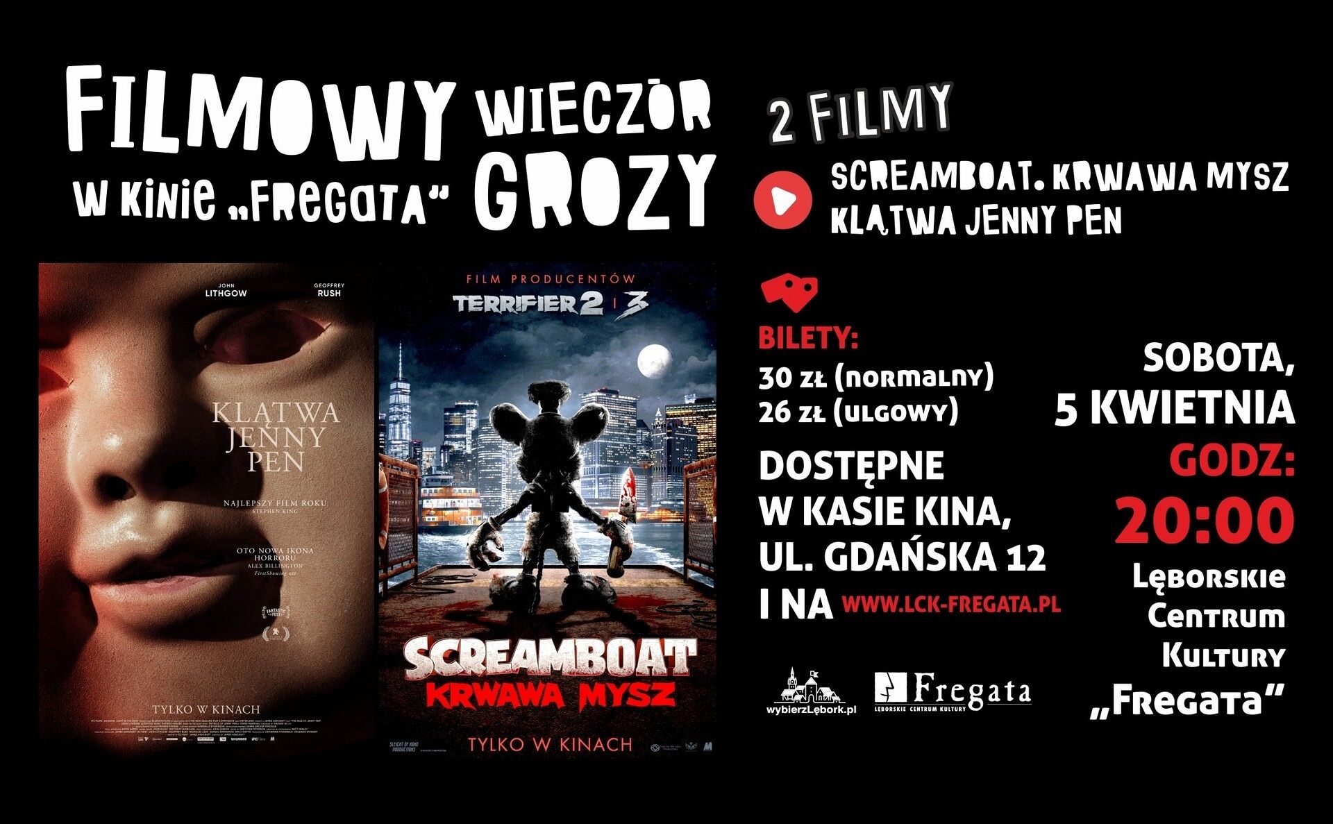 Filmowy Wieczór Grozy w Kinie "Fregata"