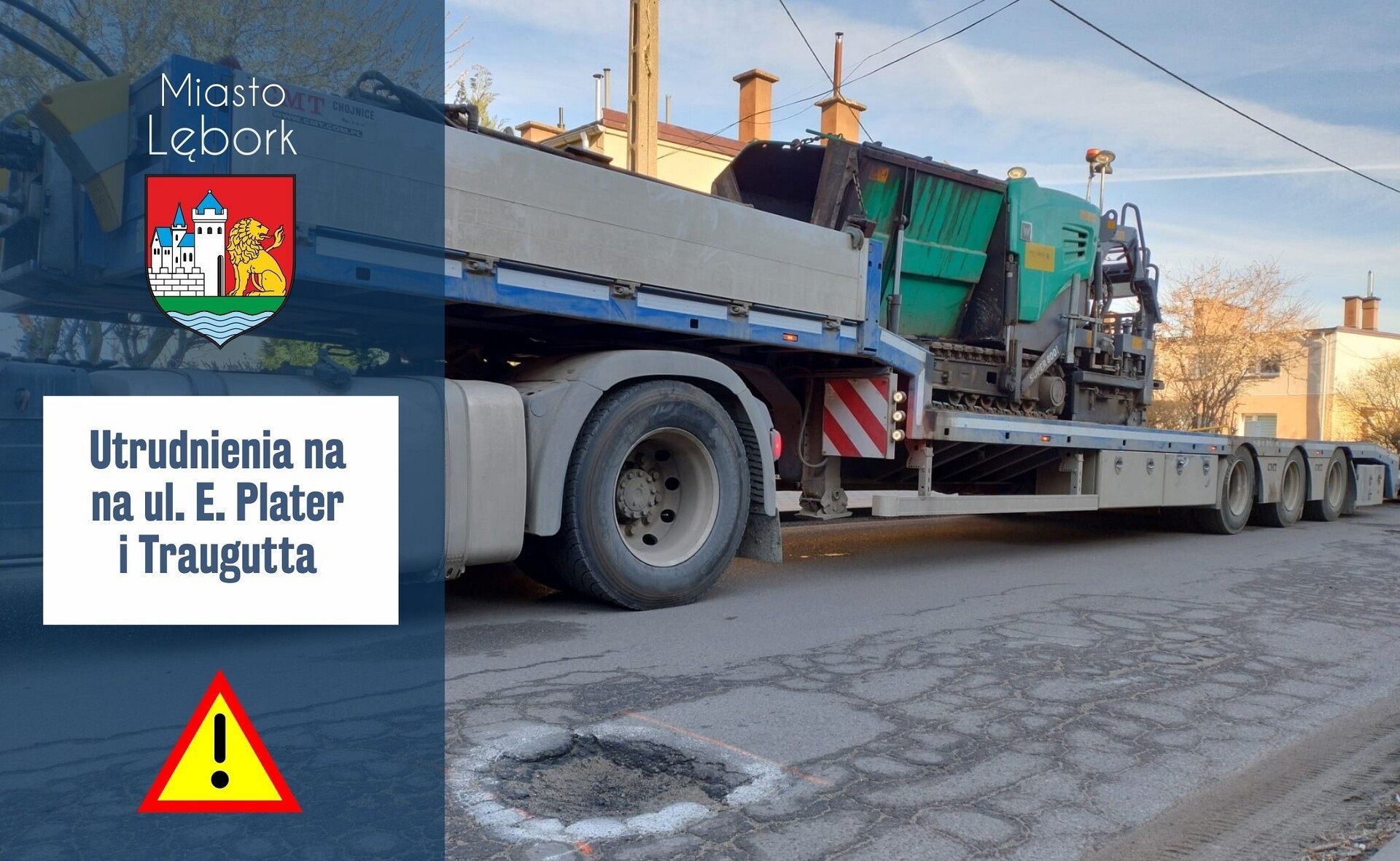 Wiosenna naprawa dróg – prace na ul. E. Plater i
