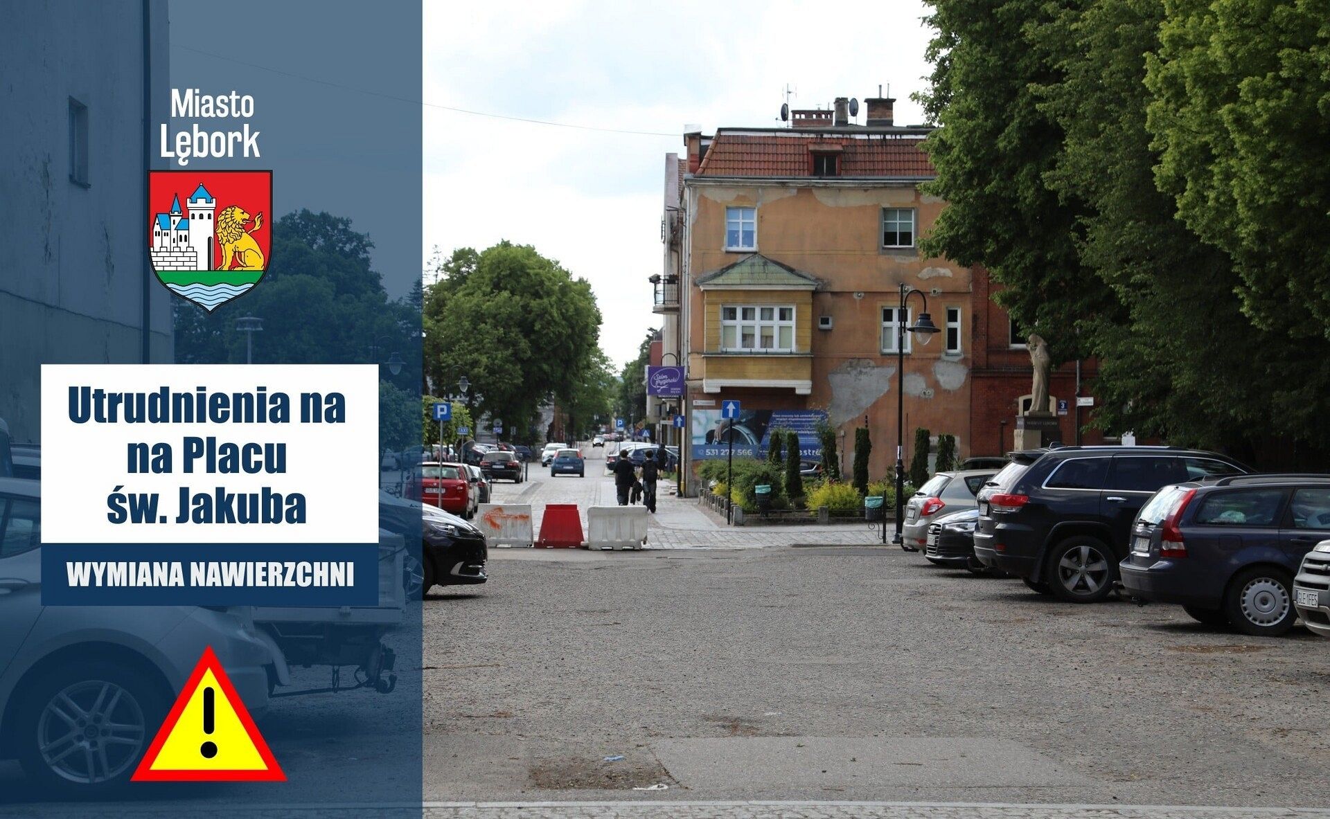 Utrudnienia na Placu św. Jakuba – trwa wymiana