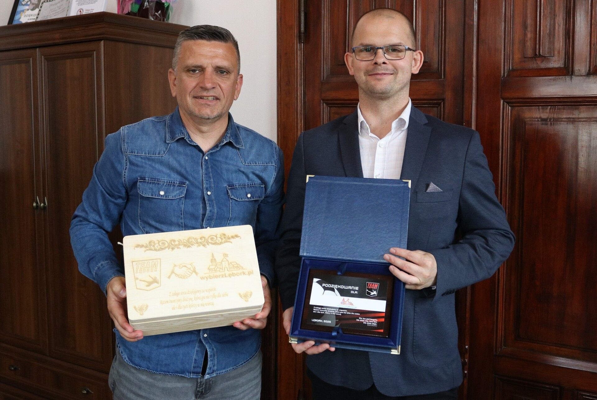 Team Lębork z wizytą u burmistrza – podziękowanie