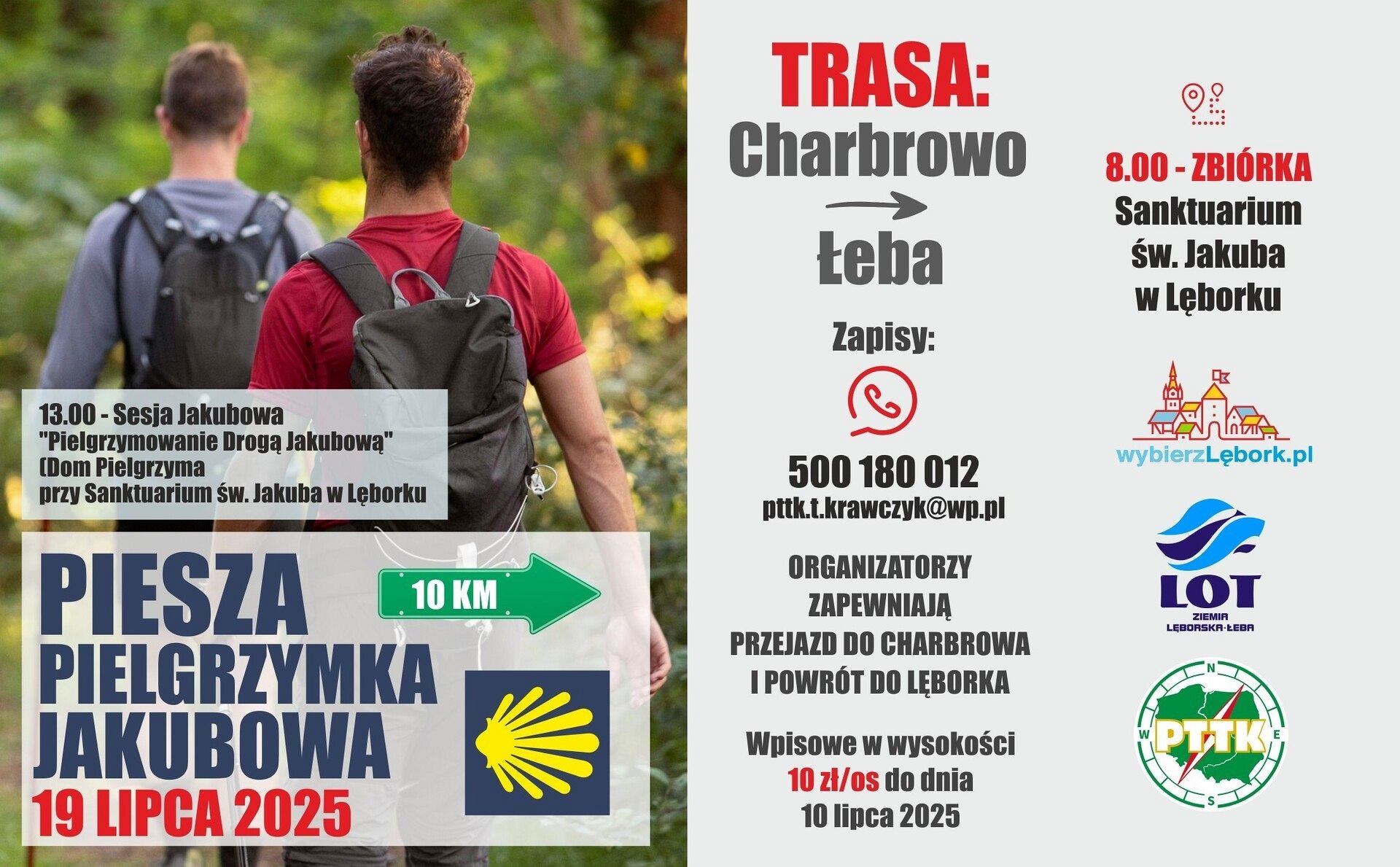 Piesza Pielgrzymka Jakubowa z Charbrowa do Łeby