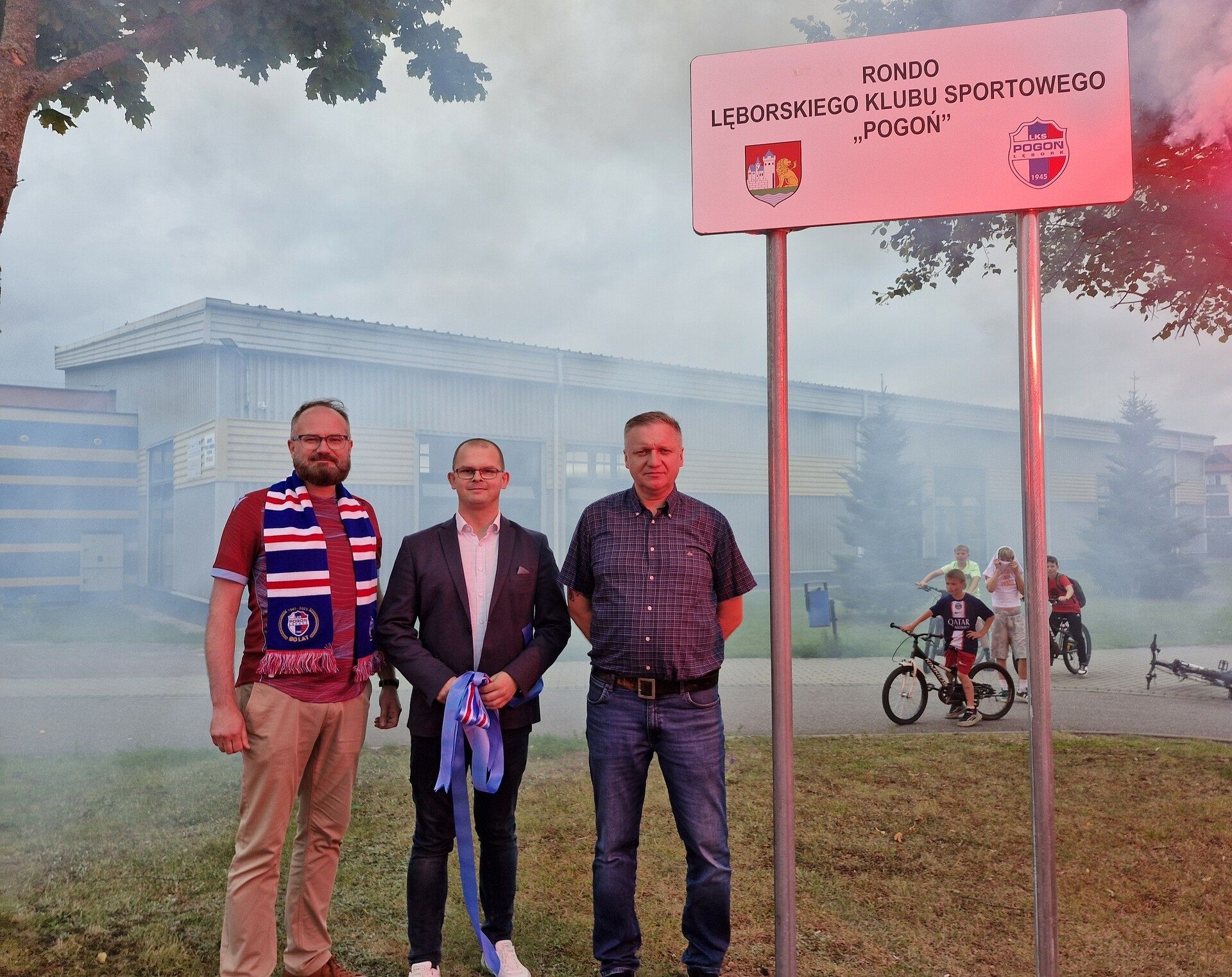 Symboliczne odsłonięcie tablicy „Rondo Lęborskiego