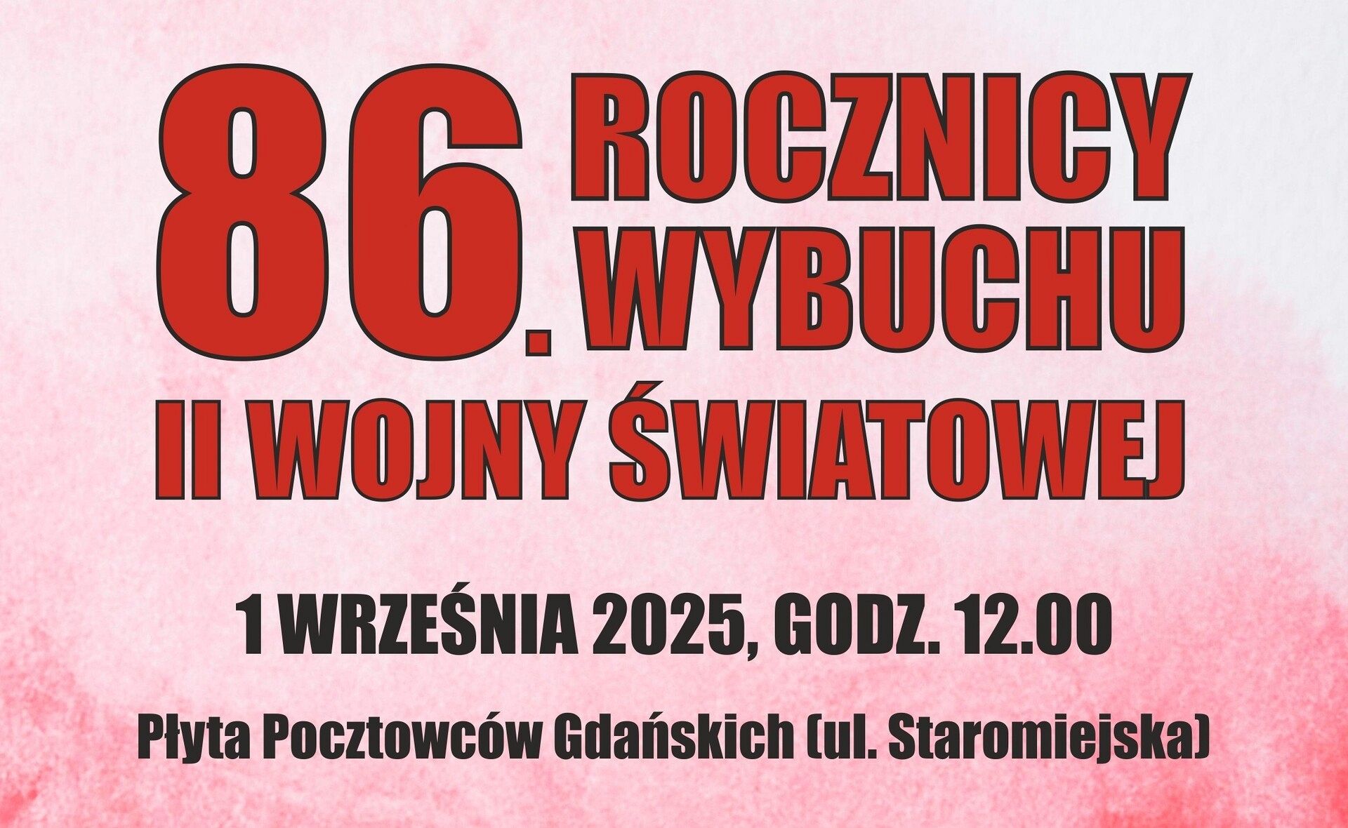 Obchody 86. rocznicy wybuchu II wojny światowej w