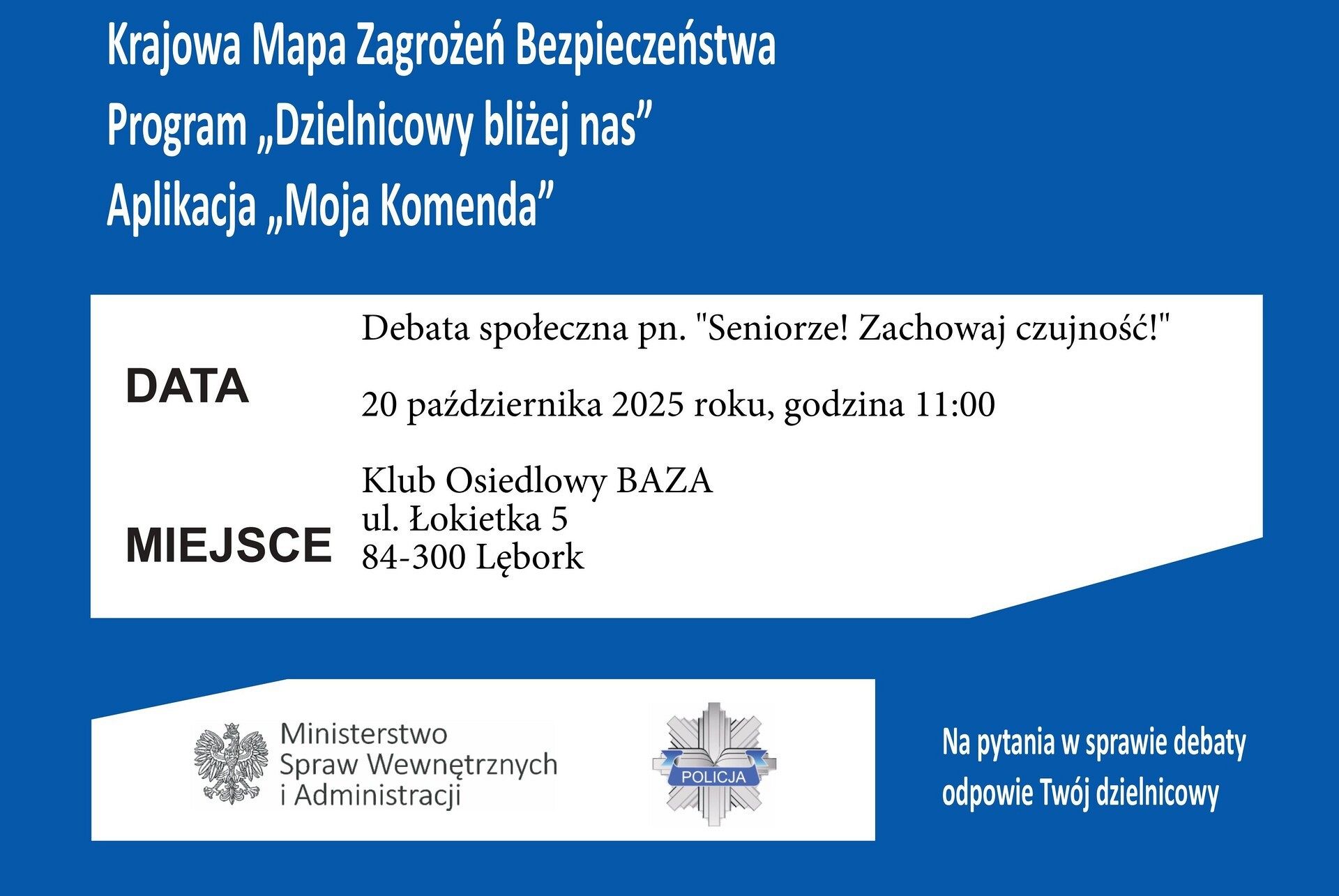 Weź udział w debacie społecznej o bezpieczeństwie