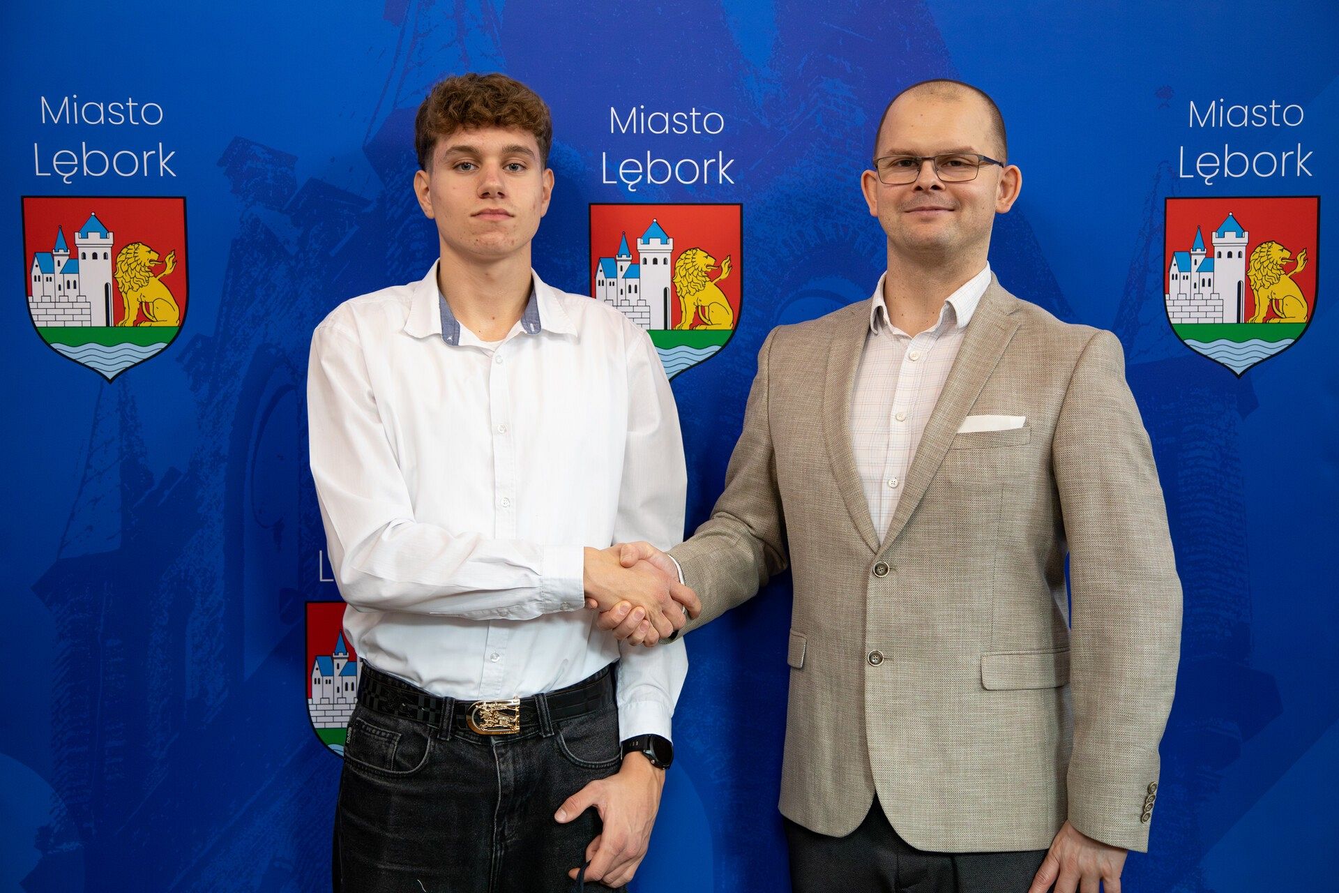 Michał Gajdus u burmistrza Lęborka – miasto stawia