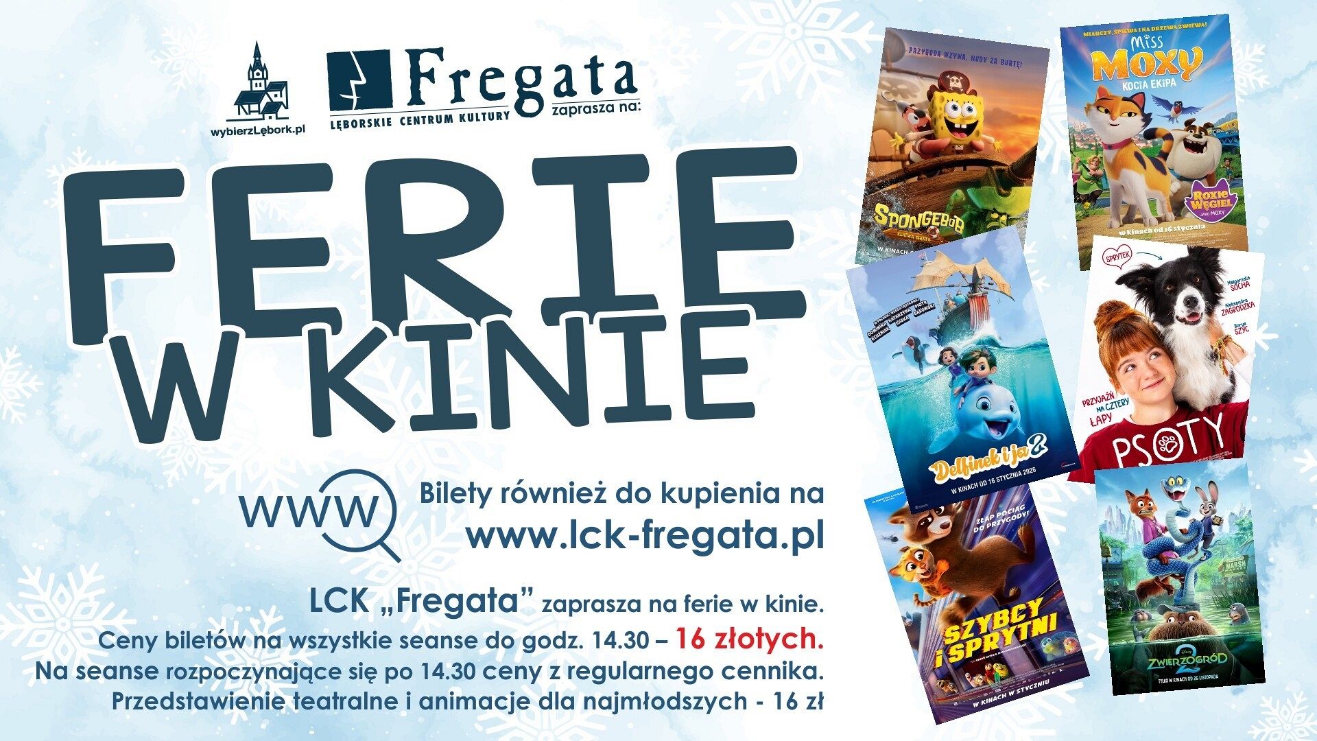 Ferie zimowe 2026 w Lęborku - kino, sport, kultura