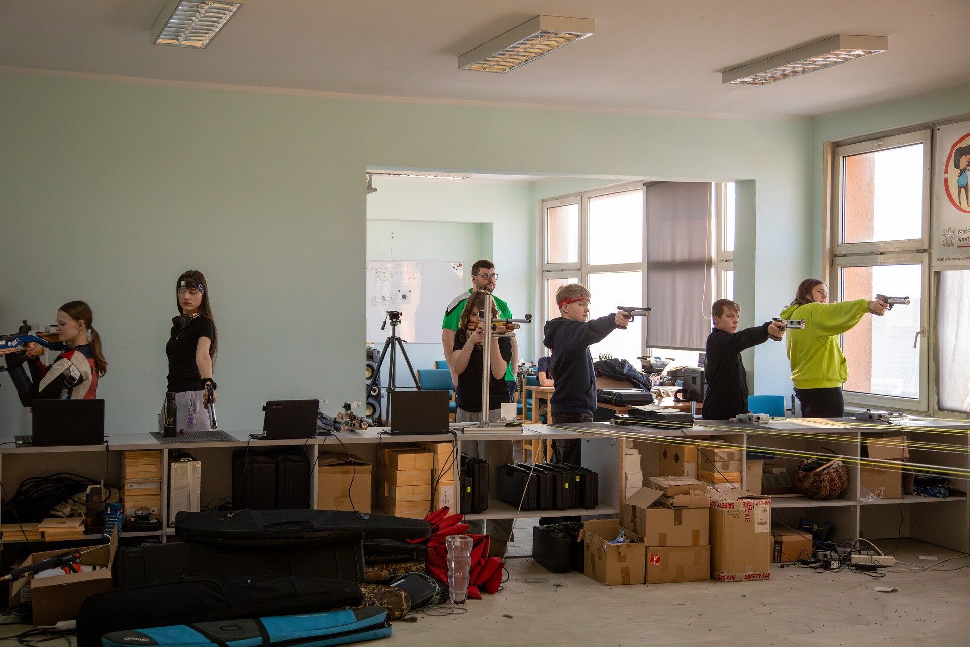 Strzelnica, minisiatkówka i turnieje. Sportowe