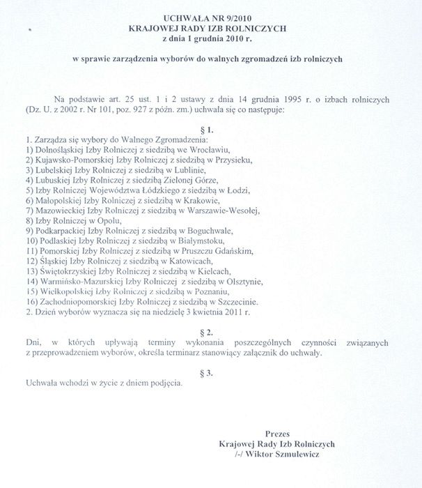 Trwają wybory do walnych zgromadzeń izb rolniczych