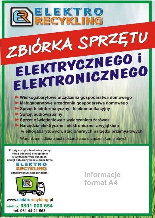 14 września - zbiórka zużytego sprzętu