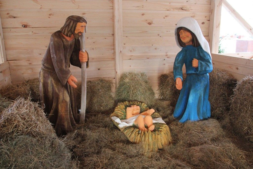 Żywa szopka na Pl. Pokoju