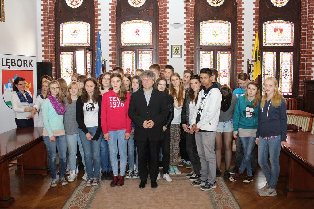 Wizyta młodzieży z Lauenburga w ratuszu