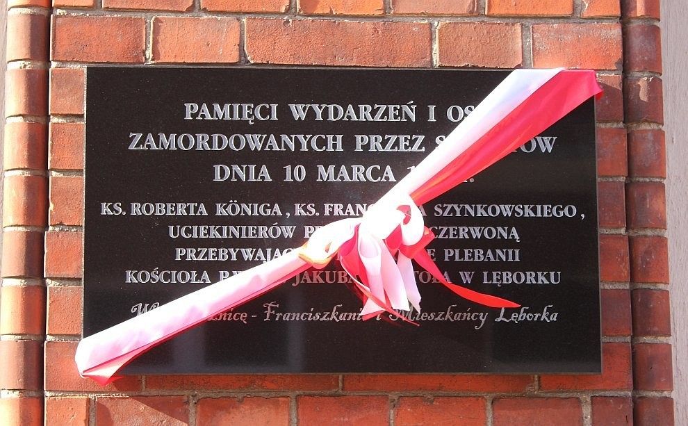 Tablica pamięci wydarzeń 10 marca 1945 odsłonięta