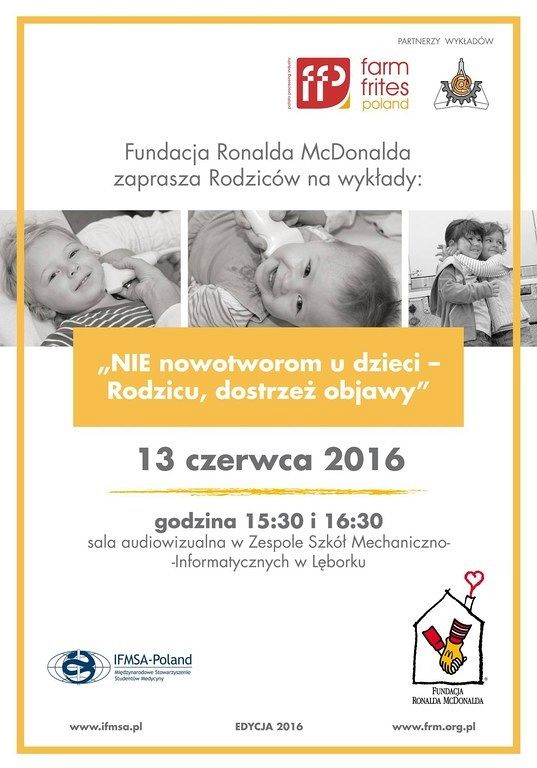 Wykłady „Nie nowotworom u dzieci – Rodzicu