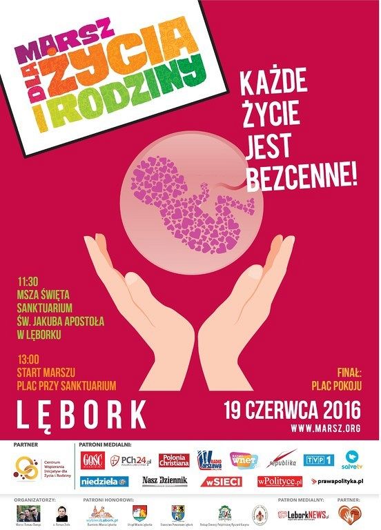 W niedzielę V Marsz dla Życia i Rodziny