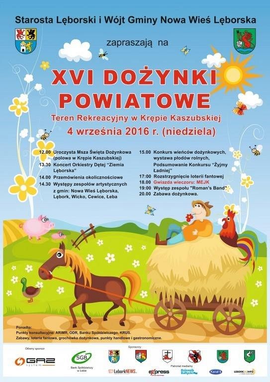 4 września Dożynki Powiatowe w Krępie Kaszubskiej