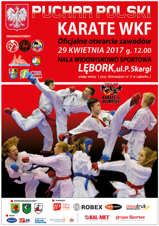 29 kwietnia w Lęborku Puchar Polski Karate WKF