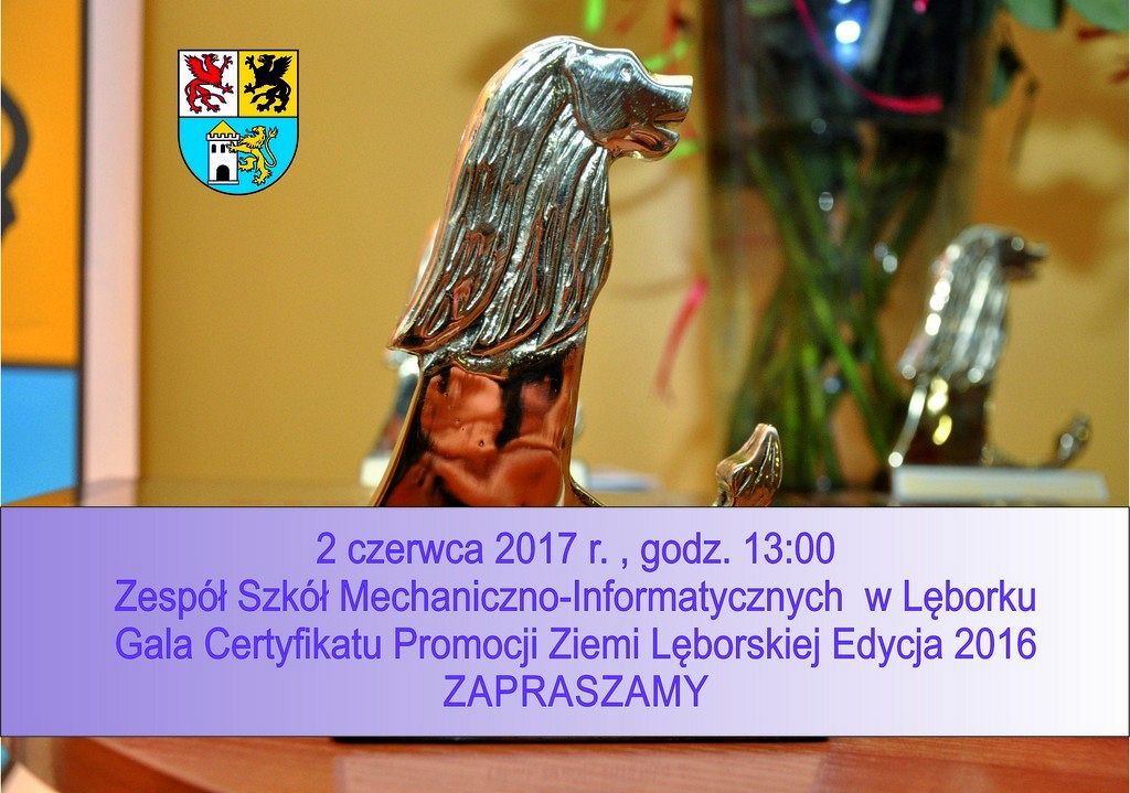 2 czerwca Gala Certyfikatu Promocji Ziemi