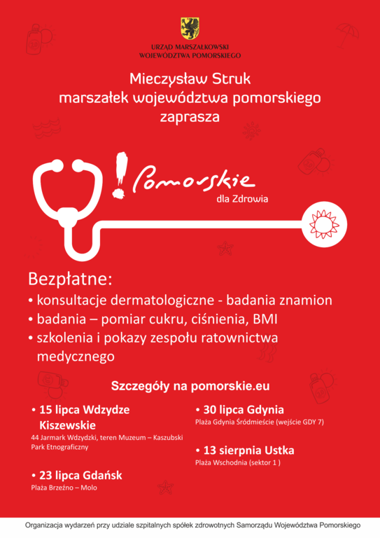 Pomorskie dla Zdrowia – akcja  Urzędu
