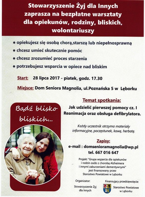 Stowarzyszenie „Żyj dla Innych” zaprasza na